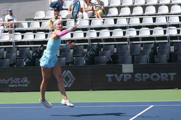 RECORD DATE NOT STATED Warszawa korty legii 25.07.2023. Turniej tenisowy z cyklu WTA, Tennis Damen 250 BNP Paribas Warsaw Open 2023 N Z Rebecca Sramkova FOT.TEDI NEWSPIX.PL --- Newspix.pl  TEDI250723_048