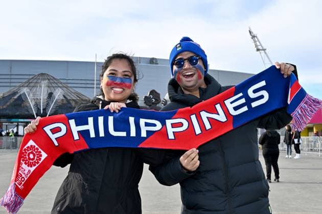 25th July 2023: Wellington, New Zealand: Philippines fans arrive before the FIFA Women& x2019;s World Cup Group A - New Zealand versus Philippines at Wellington Regional Stadium, Wellington, New Zealand  ActionPlus12535208 MasanorixUdagawa