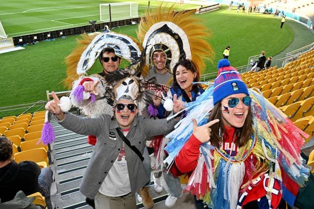 25th July 2023: Wellington, New Zealand: Philippines fans show their support before the FIFA Women& x2019;s World Cup Group A - New Zealand versus Philippines at Wellington Regional Stadium, Wellington, New Zealand  ActionPlus12535214 MasanorixUdagawa