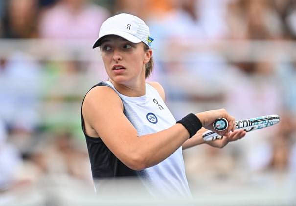 2023.07.25 Warszawa Tenis WTA250 BNP Paribas Warsaw Open N z Iga Swiatek Foto Lukasz Sobala PressFocus 2023.07.25 Warsaw Tennis Iga Swiatek Credit: Lukasz Sobala PressFocus NEWSPIX.PL --- Newspix.pl  20230725PFa_LSA232