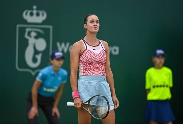 2023.07.25 Warszawa Tenis WTA250 BNP Paribas Warsaw Open N z Nigina Abduraimova Foto Lukasz Sobala PressFocus 2023.07.25 Warsaw Tennis Nigina Abduraimova Credit: Lukasz Sobala PressFocus NEWSPIX.PL --- Newspix.pl  20230725PFa_LSA403