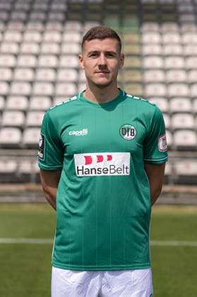 Marius Hauptmann VfB Lübeck, 3 league, portrait date 2023 2024 Lübeck Schleswig Holstein Germany Stadion Lohmühle Copyright: xAgentur54GradFelixxKoenigx