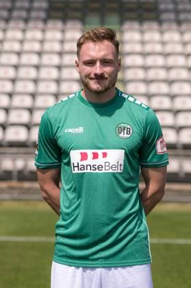 Florian Egerer VfB Lübeck, 3 league, portrait date 2023 2024 Lübeck Schleswig Holstein Germany Stadion Lohmühle Copyright: xAgentur54GradFelixxKoenigx