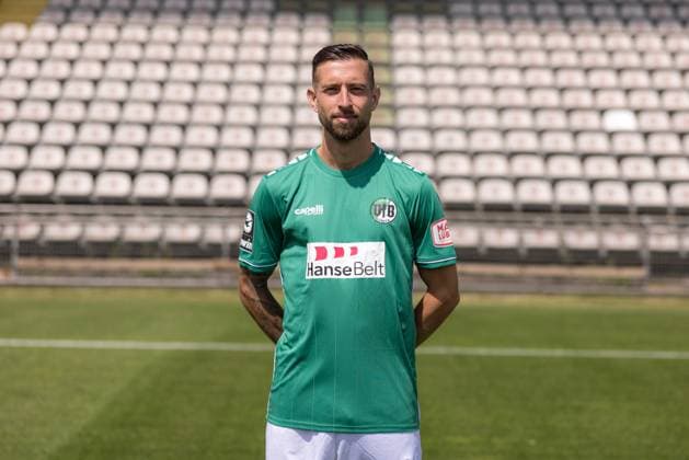 Manuel Farrona Pulido VfB Lübeck, 3 league, portrait date 2023 2024 Lübeck Schleswig Holstein Germany Stadion Lohmühle Copyright: xAgentur54GradFelixxKoenigx