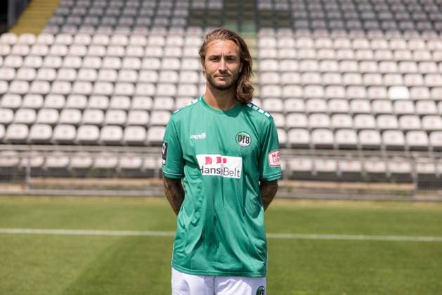 Felix Drinkuth VfB Lübeck, 3 league, portrait date 2023 2024 Lübeck Schleswig Holstein Germany Stadion Lohmühle Copyright: xAgentur54GradFelixxKoenigx