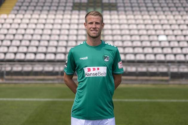 Tommy Grupe VfB Lübeck, 3 league, portrait date 2023 2024 Lübeck Schleswig Holstein Germany Stadion Lohmühle Copyright: xAgentur54GradFelixxKoenigx
