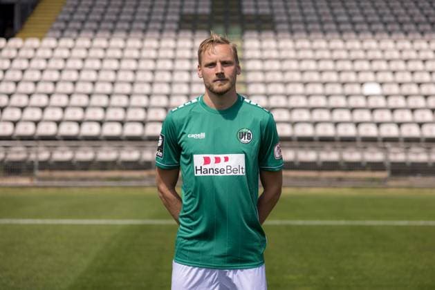 Hanno Behrens VfB Lübeck, 3 league, portrait date 2023 2024 Lübeck Schleswig Holstein Germany Stadion Lohmühle Copyright: xAgentur54GradFelixxKoenigx