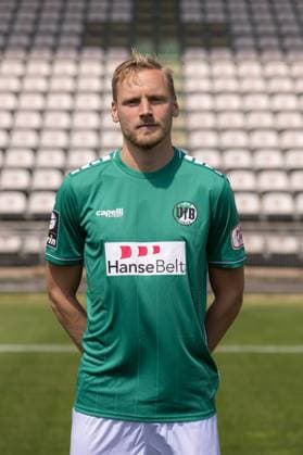 Hanno Behrens VfB Lübeck, 3 league, portrait date 2023 2024 Lübeck Schleswig Holstein Germany Stadion Lohmühle Copyright: xAgentur54GradFelixxKoenigx