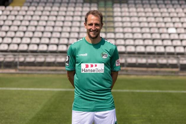 Ulrich Taffertshofer VfB Lübeck, 3 league, portrait date 2023 2024 Lübeck Schleswig Holstein Germany Stadion Lohmühle Copyright: xAgentur54GradFelixxKoenigx