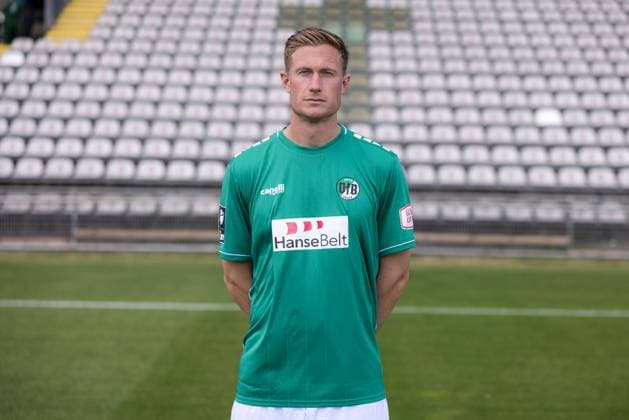 Jannik Loehden VfB Lübeck, 3 league, portrait date 2023 2024 Lübeck Schleswig Holstein Germany Stadion Lohmühle Copyright: xAgentur54GradFelixxKoenigx