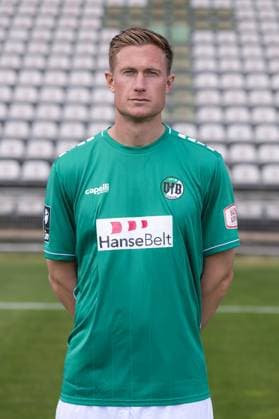 Jannik Loehden VfB Lübeck, 3 league, portrait date 2023 2024 Lübeck Schleswig Holstein Germany Stadion Lohmühle Copyright: xAgentur54GradFelixxKoenigx