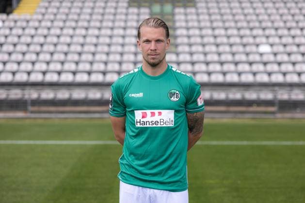 Janek Sternberg VfB Lübeck, 3 league, portrait date 2023 2024 Lübeck Schleswig Holstein Germany Stadion Lohmühle Copyright: xAgentur54GradFelixxKoenigx