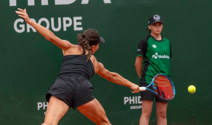 July 26, 2023, Lausanne, Vaud, Switzerland: Lausanne Switzerland, 07 26 2023: Elina Avanesyan of Russia return during 8th final of Ladies Open Lausanne. Ladies Open Lausanne took place tennis club of Lausanne, the Olympic capital Lausanne Switzerland - ZUMAd206 0300215532st Copyright: xEricxDubostx