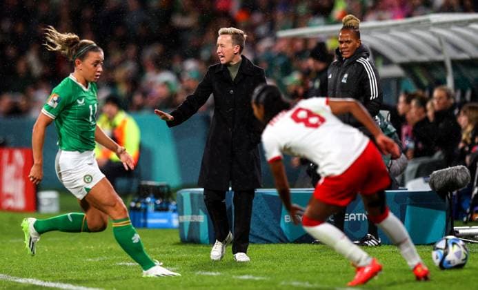 2023 FIFA Women s World Cup Group B, Perth Rectangular Stadium, Perth, Australia 26 7 2023 Canada vs Republic of Ireland WNT Canada manager Beverly Priestman Beverly Priestman 26 7 2023  Copyright: x INPHO RyanxByrnex RB1_7245