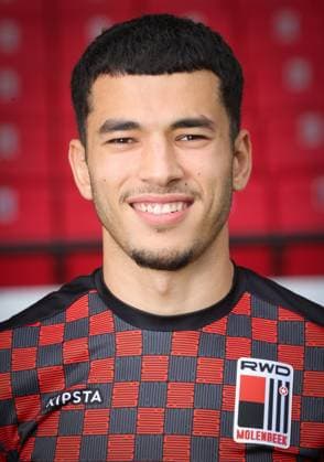 Rwdm s Zakaria El Ouahdi poses for a portrait picture at the 2023-2024 season photoshoot of Belgian Jupiler Pro League team RWD Molenbeek, Wednesday 26 July 2023 in Molenbeek-Saint-Jean - Sint-Jans-Molenbeek, Brussels. VIRGINIExLEFOUR  x71133733x