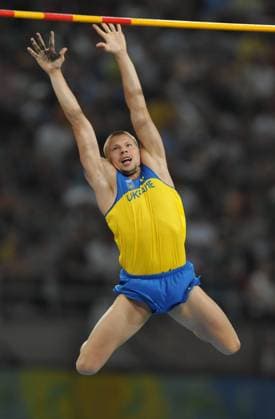 Beijing 2008 Olympic Games, Olympische Spiele, Olympia, OS - Athletics Ukraine s Denys Yurchenko wins the bronze medal on men s pole vault during the Beijing 2008 Olympic Games on Day 14 at the National Stadium in Beijing, China on August 22, 2008. Photo by Gouhier-Hahn-Nebinger Cameleon ABACAPRESS.COM Beijing China  Copyright: xGouhier-Hahn-Nebinger ABACAx 161572_053 Gouhier-Hahn-Nebinger ABACAx 161572_053