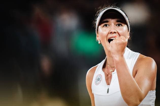 Tennis Women WTA Tour 250 European Open Hamburg Panna Udvardy HUN vs Eva Lys GER 26 07 2023 Eva Lys GER cheers emotions Hamburg Tennis am Rothenbaum Hamburg Germany