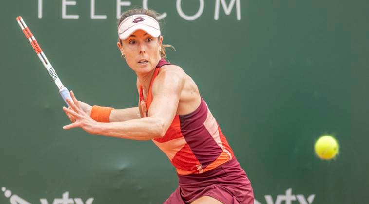 July 26, 2023, Lausanne, Vaud, Switzerland: Lausanne Switzerland, 07 26 2023: Alize Cornet of France during 16th final of Ladies Open Lausanne. Ladies Open Lausanne took place tennis club of Lausanne, the Olympic capital Lausanne Switzerland - ZUMAd206 20230726_zip_d206_025 Copyright: xEricxDubostx