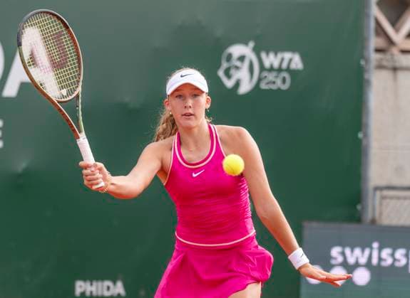 July 26, 2023, Lausanne, Vaud, Switzerland: Lausanne Switzerland, 07 26 2023: Mirra Andreeva of Russia during 16th final of Ladies Open Lausanne. Ladies Open Lausanne took place tennis club of Lausanne, the Olympic capital Lausanne Switzerland - ZUMAd206 20230726_zip_d206_036 Copyright: xEricxDubostx