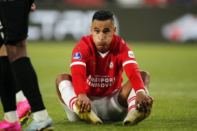 EINDHOVEN - Anwar el Ghazi of PSV Eindhoven during the friendly match between PSV Eindhoven and FC Eindhoven at Phillips stadium on July 26, 2023 in Eindhoven, Netherlands. ANP BART STOUTJESDYK Pre-Season Friendly 2023 2024 xVIxANPxSportx xxANPxIVx 474311676 originalFilename: 474311676.jpg