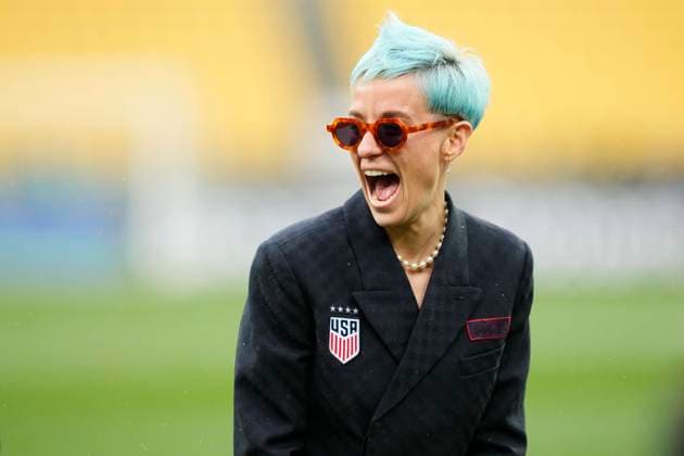 Bilder des Jahres 2023, Sport 07 Juli Sport Themen der Woche KW30 USA v Netherlands: Group E - FIFA Women s World Cup Australia & New Zealand 2023 Megan Rapinoe of USA and OL Reign prior the FIFA Women s World Cup Australia & New Zealand 2023 Group E match between USA and Netherlands at Wellington Regional Stadium on July 27, 2023 in Wellington, New Zealand. Wellington New Zealand  Copyright: xJosexBretonx originalFilename:breton-usavneth230727_npkA0.jpg