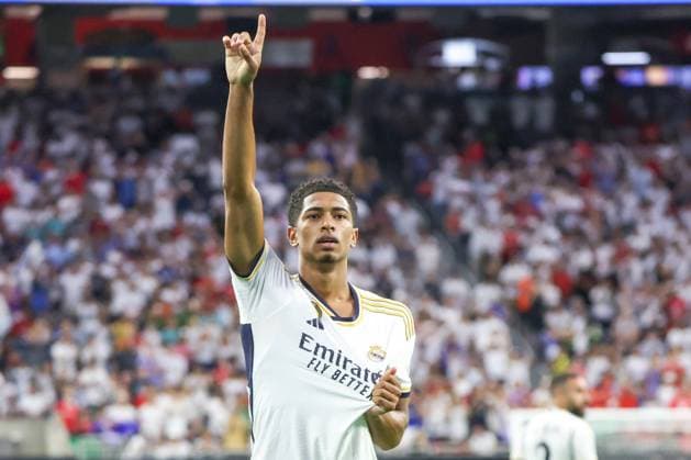 Sport Themen der Woche KW30 Sport Bilder des Tages July 26, 2023, Houson, Texas, USA: Jude Bellingham. of Real Madrid during a match against Manchester United, ManU in a friendly match at the NRG Arena in Houston, Texas, in the United States this Wednesday, 26. Houson USA - ZUMAv122 20230726_zap_v122_011 Copyright: xWilliamxVolcovx