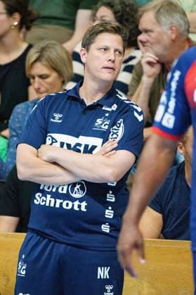 Nicolej Krickau SG Flensburg Handewitt, coach VfL Luebeck Schwartau vs SG Flensburg Handewitt, handball, test match, season 2023 2024, 26 07 2023 VfL Luebeck Schwartau vs SG Flensburg Handewitt, handball, test match, season 2023 2024, 26 07 2023 Luebeck Copyright: xEibnerxPressefoto MarcelxvonxFehrnx EP_MFN