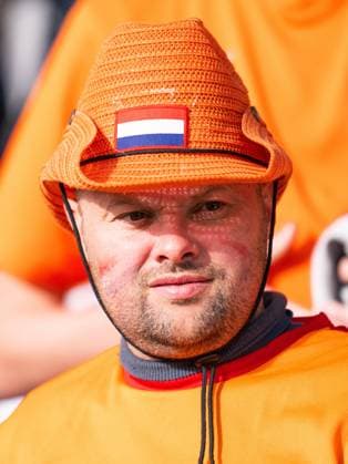 230727 A fan of Netherlands during the FIFA Women s World Cup football match between USA and Netherlands on July 27, 2023 in Wellington. Photo: Mathias Bergeld BILDBYRAN kod MB MB0646 fotboll football soccer fotball fotbolls-vm världsmästerskap vm fifa womens world cup usa holland nederländerna netherlands day 8 dam bbeng kvinner women publik *** 230727 A fan of Netherlands during the FIFA Women s World Cup soccer match between USA and Netherlands on July 27, 2023 in Wellington Photo Mathias Bergeld BILDBYRAN code MB MB0646 football soccer football soccer soccer World Cup World Cup fifa womens world cup usa holland netherlands netherlands day 8 dam bbeng kvinner women women publik  Copyright: MATHIASxBERGELD BB230727MB160