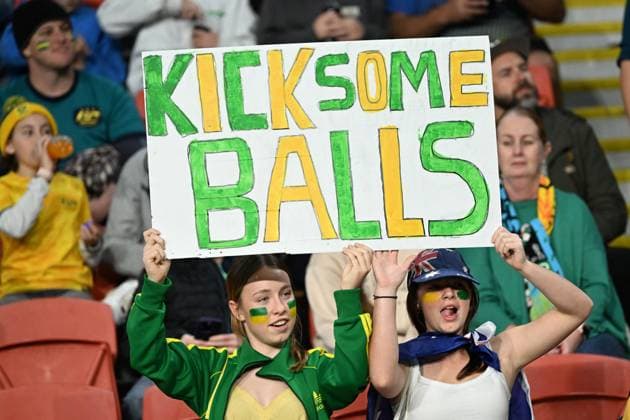 WWC23 AUSTRALIA NIGERIA, Matilda?s supporters ahead of the FIFA Women s World Cup 2023 soccer match between Australia and Nigeria at Brisbane Stadium in Brisbane, Thursday, July 27, 2023. ( NO ARCHIVING, EDITORIAL USE ONLY, NO USE IN BOOKS WITHOUT CONSENT BRISBANE QUEENSLAND AUSTRALIA  Copyright: xDARRENxENGLANDx 20230727001824724438