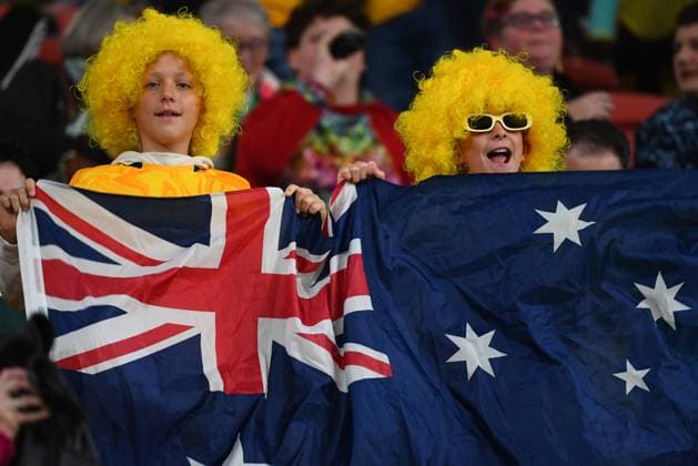 WWC23 AUSTRALIA NIGERIA, Matilda?s supporters ahead of the FIFA Women s World Cup 2023 soccer match between Australia and Nigeria at Brisbane Stadium in Brisbane, Thursday, July 27, 2023. ( NO ARCHIVING, EDITORIAL USE ONLY, NO USE IN BOOKS WITHOUT CONSENT BRISBANE QUEENSLAND AUSTRALIA  Copyright: xJONOxSEARLEx 20230727001824725902