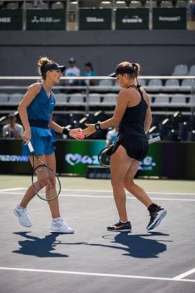 KATARZYNA PITER (POL) & WERONIKA FALKOWSKA (POL) TENNIS : BNP Paribas Varsovie Open - WTA250 - 27 07 2023 FrancoisAsal Panoramic  