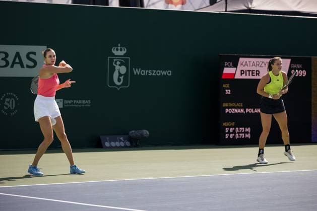 JODIE BURRAGE (GBR) & NIGINA ABDURAIMOVA (UZB) TENNIS : BNP Paribas Varsovie Open - WTA250 - 27 07 2023 FrancoisAsal Panoramic  