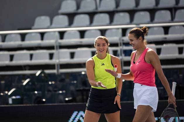 JODIE BURRAGE (GBR) & NIGINA ABDURAIMOVA (UZB) TENNIS : BNP Paribas Varsovie Open - WTA250 - 27 07 2023 FrancoisAsal Panoramic  