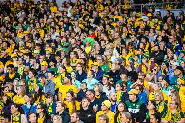 July 27, 2023, Brisbane, Queensland, Australia: BRISBANE, AUSTRALIA - JULY 27: Fans as Australia plays Nigeria at the FIFA Women s World Cup Australia & New Zealand 2023 at Brisbane Stadium on July 27, 2023 Brisbane Australia - ZUMAp121 20230727_zsp_p121_061 Copyright: xChrisxPutnamx