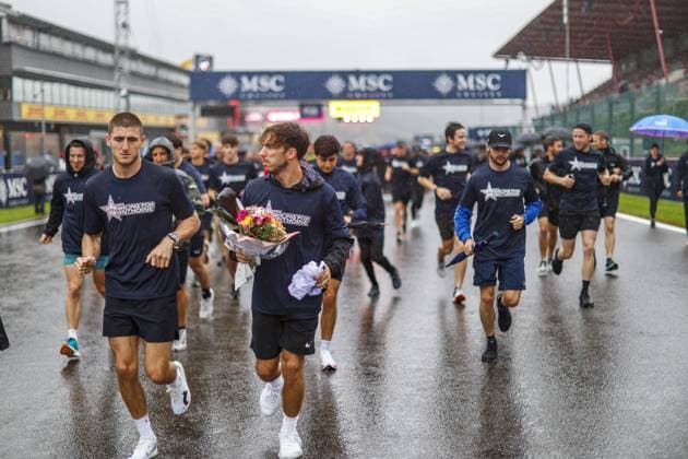 Formula 1, Belgian GP at Spa, Anthoine Hubert tribute run