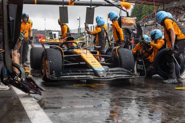 SPA-FRANCORCHAMPS, BELGIUM - JULY 28 : Piastri-Free Practice during the Belgian Grand Prix Formula One Spa Francorchamps on July 28, 2023 in Spa-Francorchamps, Belgium, 28 07 2023 ( Belgian Grand Prix Formula One 2023 PhotoNews Panoramic 