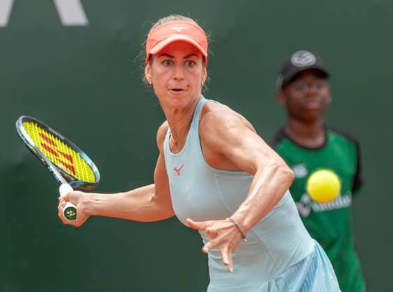 July 28, 2023, Lausanne, Vaud, Switzerland: Lausanne Switzerland, 07 28 2023: Anna Bondar of Hungary during quarterfinal of Ladies Open Lausanne. Ladies Open Lausanne took place tennis club of Lausanne, the Olympic capital. Anna Bondar won 6-2, 6-0. Lausanne Switzerland - ZUMAd206 0300400552st Copyright: xEricxDubostx