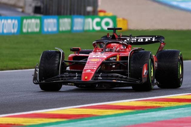 F1 Gran Prix of Belgium Charles Leclerc of Scuderia Ferrari on track during qualifying for the F1 Grand Prix of Belgium at Spa Francorchamps on July 28, 2023 in Stavelot, Belgium. Stavelot Spa Francorchamps Belgium Copyright: xMarcoxCanonierox