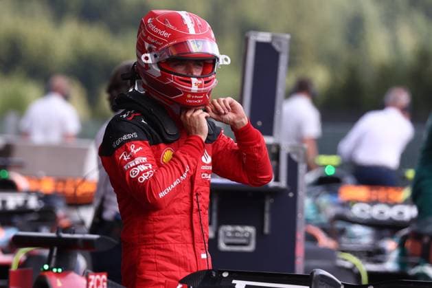 F1 Gran Prix of Belgium Charles Leclerc of Scuderia Ferrari in the park ferme at the end of qualifying for the F1 Grand Prix of Belgium at Spa Francorchamps on July 28, 2023 in Stavelot, Belgium. Stavelot Spa Francorchamps Belgium Copyright: xMarcoxCanonierox