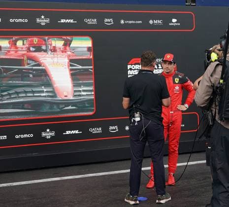 28 07 2023, Circuit de Spa Francorchamps, Spa Franchorchamps, FORMULA 1 MSC CRUISES BELGIAN GRAND PRIX 2023 , in the picture 2 starting place for Charles Leclerc MCO , Scuderia Ferrari Spa Franchorchamps Circuit de Spa Francorchamps Belgium  eu-images-506