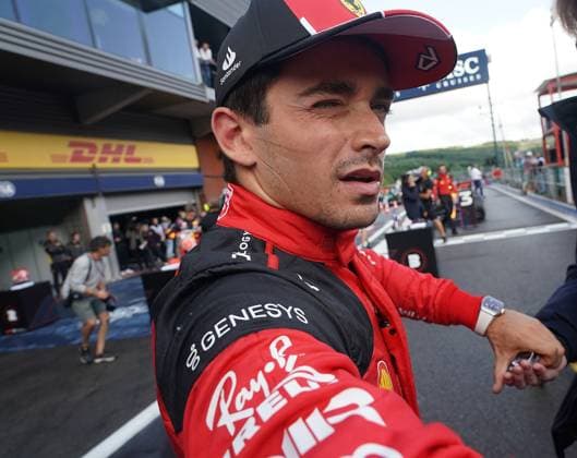 FORMULA 1 MSC CRUISES BELGIAN GRAND PRIX 2023 28 07 2023, Circuit de Spa Francorchamps, Spa Franchorchamps, FORMULA 1 MSC CRUISES BELGIAN GRAND PRIX 2023 , in the picture 2 starting place for Charles Leclerc MCO , Scuderia Ferrari nordphotoxGmbHx xBratic nph00250