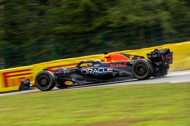 Belgian Grand Prix Formula One 2023 SPA-FRANCORCHAMPS, BELGIUM - JULY 28 : Verstapen -Qualif-during the Belgian Grand Prix Formula One Spa Francorchamps on July 28, 2023 in Spa-Francorchamps, Belgium, 28 07 2023 Spa-Francorchamps Belgium  Copyright: xBbx