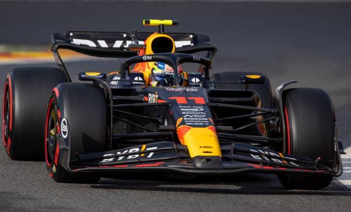 Belgian Grand Prix Formula One 2023 SPA-FRANCORCHAMPS, BELGIUM - JULY 28 : Perez -Qualif-during the Belgian Grand Prix Formula One Spa Francorchamps on July 28, 2023 in Spa-Francorchamps, Belgium, 28 07 2023 Spa-Francorchamps Belgium  Copyright: xBbx