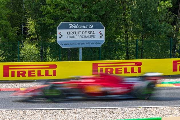SPA-FRANCORCHAMPS, BELGIUM - JULY 28 : Leclerc -Qualif-during the Belgian Grand Prix Formula One Spa Francorchamps on July 28, 2023 in Spa-Francorchamps, Belgium, 28 07 2023 ( Belgian Grand Prix Formula One 2023 PhotoNews Panoramic 