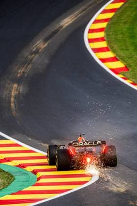 Red Bull Racing Dutch rider Max Verstappen pictured in action during the qualification session at the Grand Prix F1 of Belgium race, in Spa-Francorchamps, Friday 28 July 2023. The Spa-Francorchamps Formula One Grand Prix takes place this weekend, from July 28th to July 30th. JONASxROOSENS  x71230528x