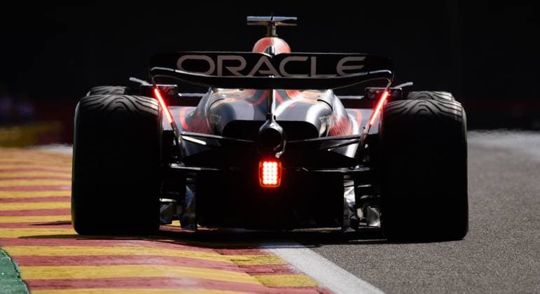 Red Bull Racing Dutch rider Max Verstappen pictured in action during the qualification session at the Grand Prix F1 of Belgium race, in Spa-Francorchamps, Friday 28 July 2023. The Spa-Francorchamps Formula One Grand Prix takes place this weekend, from July 28th to July 30th. BENOITxDOPPAGNE  x71230538x