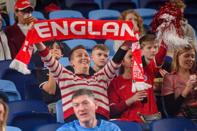 Football fans during the FIFA Women s World Cup 2023 match between England Women and Denmark Women at Allianz Stadium, Sydney, Australia on 28 July 2023. Copyright: xRichardxNicholsonx 37830031