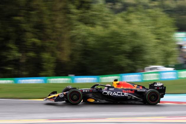 F1 Gran Prix of Belgium Max Verstappen of Red Bull Racing on track during qualifying for the F1 Grand Prix of Belgium at Spa Francorchamps on July 28, 2023 in Stavelot, Belgium. Stavelot Spa Francorchamps Belgium Copyright: xMarcoxCanonierox
