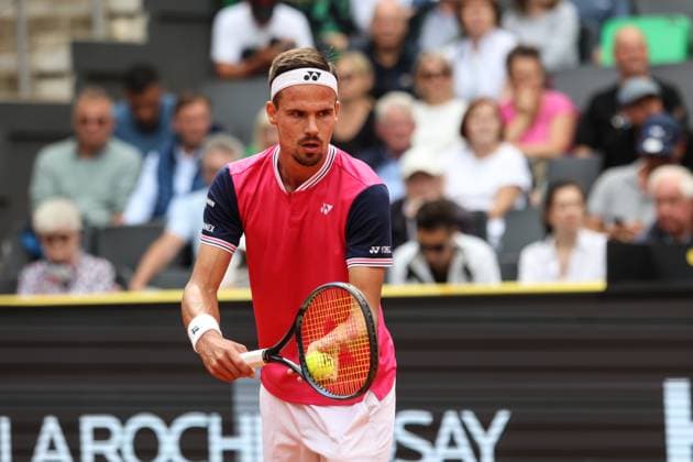 Tennis European Open 2023, Men, Hamburg, 28 07 2023 Zhizhen Zhang CHI Daniel Altmaier GER Hamburg Germany