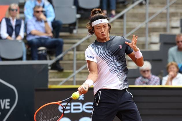 Tennis European Open 2023, Men, Hamburg, 28 07 2023 Zhizhen Zhang CHI Daniel Altmaier GER Hamburg Germany